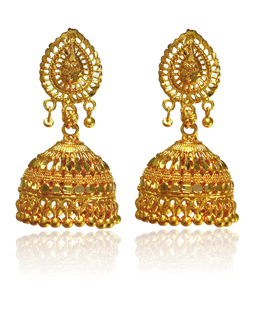 21k Gold earrings – Cleopatra Jewelers